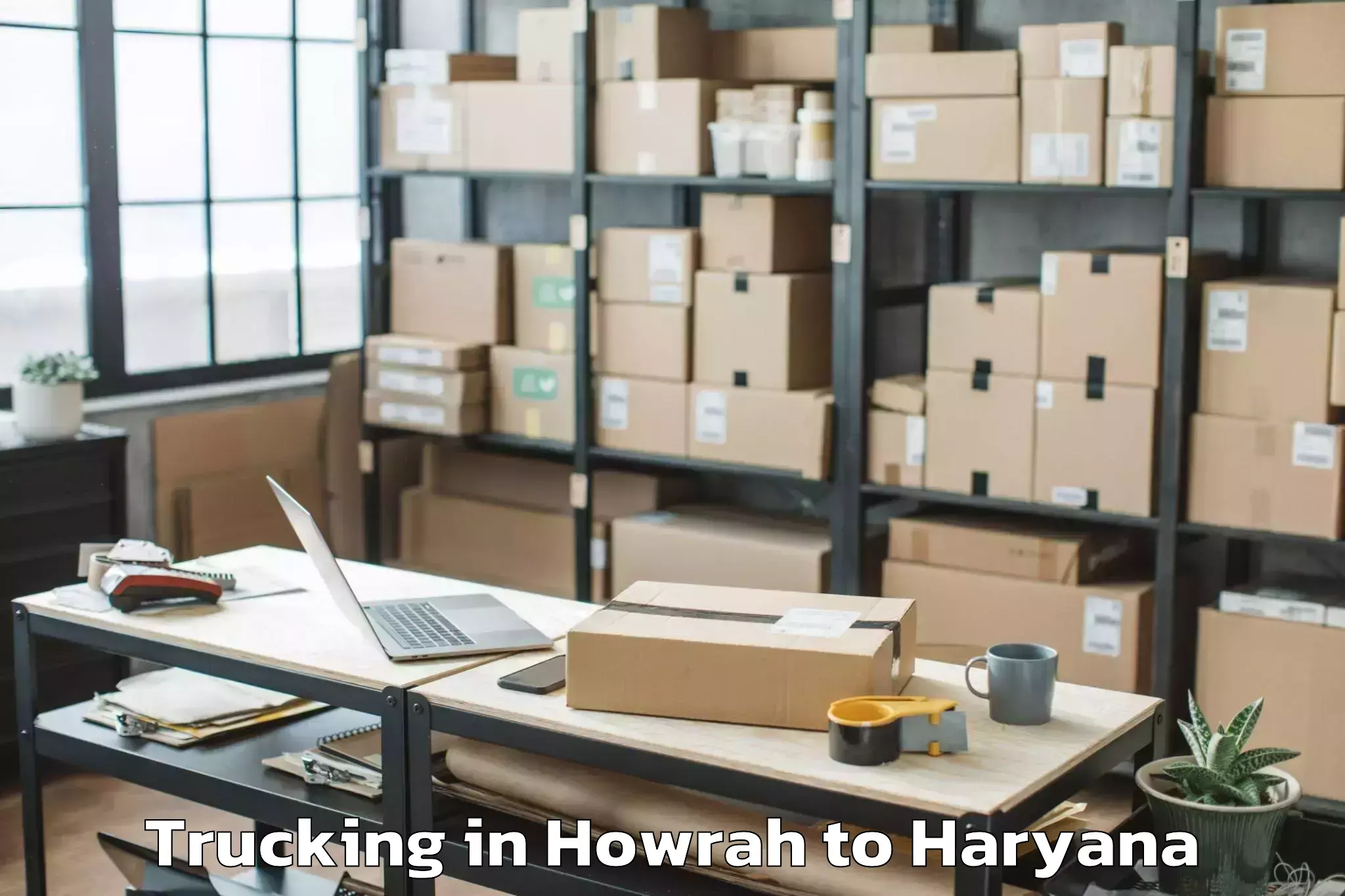 Easy Howrah to Gohana Trucking Booking